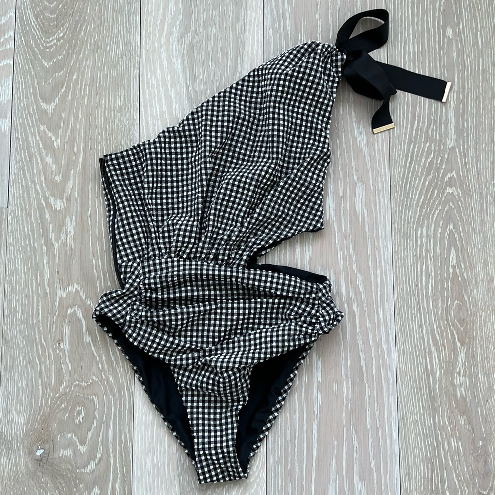 Self Portrait Gingham One Piece Swimsuit